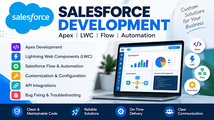fix and develop salesforce apex lwc flow and automation