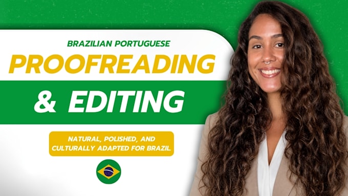 proofread and edit your brazilian portuguese content