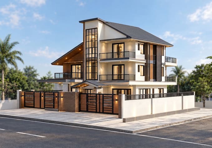 do 3d building modeling, exterior, interior,