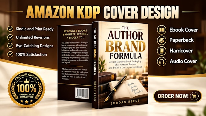 design amazon KDP ebook paperback and hardcover covers
