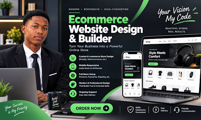 build your header and footer website