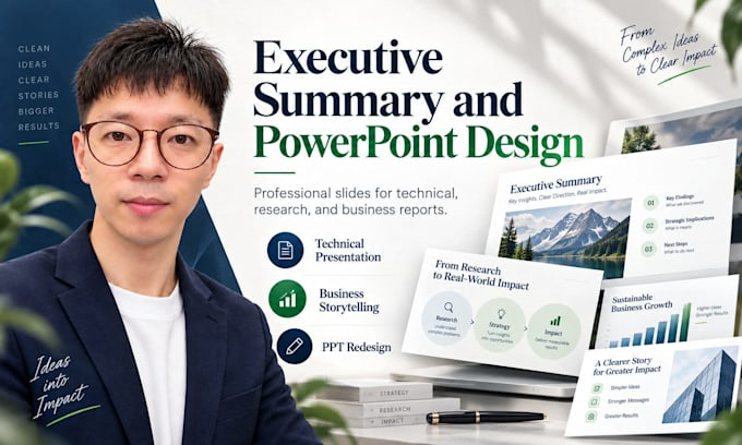 create executive powerpoint from technical reports