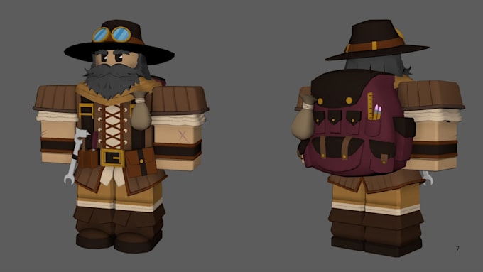 create custom roblox characters, npcs, sculpting, rendering and avatar animation