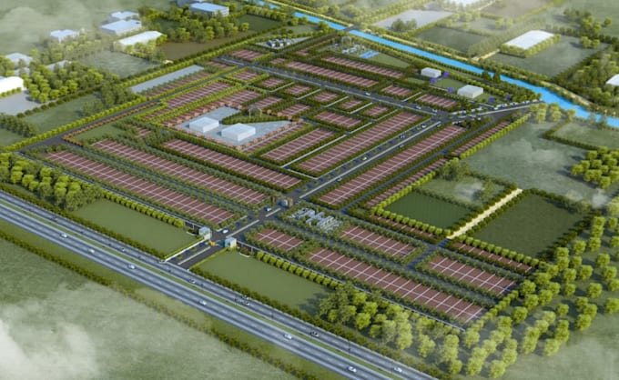 render site plans, land subdivision, landscape design for housing development