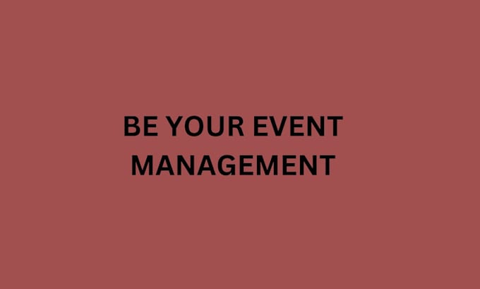 be your event management