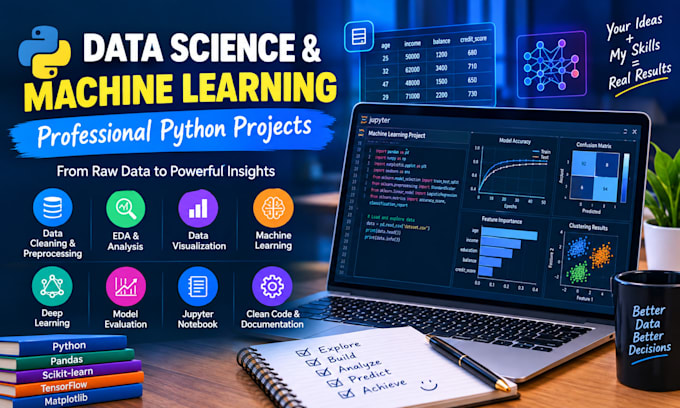 develop python data science and machine learning projects