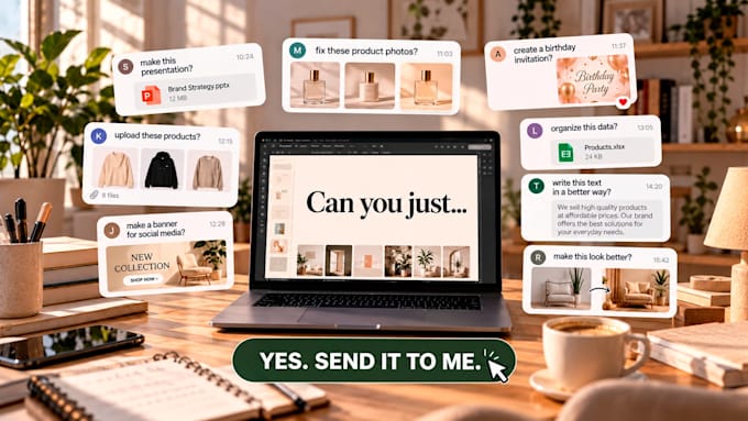 be your virtual assistant for creative and digital tasks