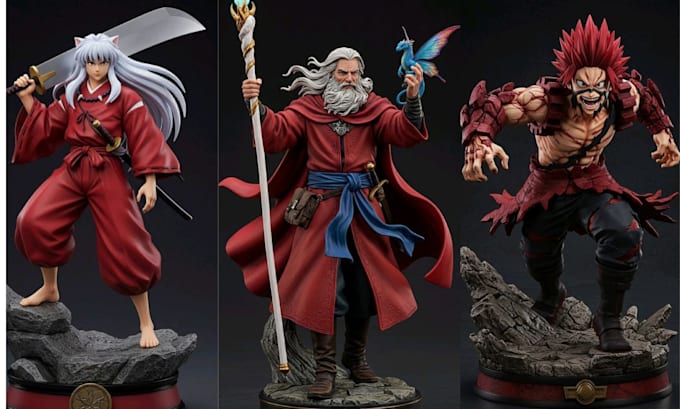 3d print paint and customize anime figures action figures