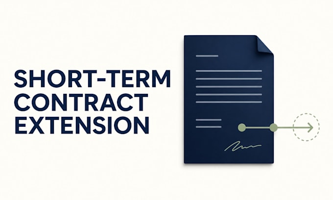 prepare a short term contract extension agreement