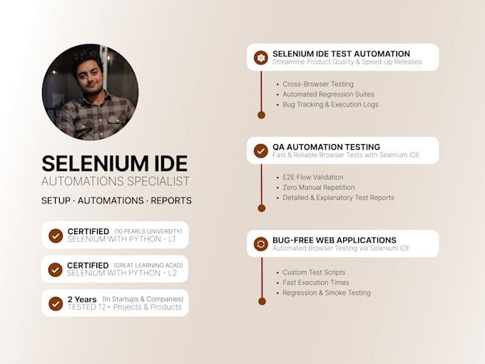 perform qa automation testing using selenium