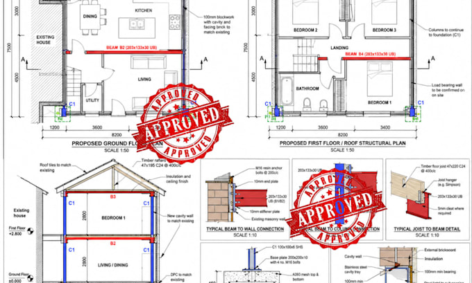 civil and structural engineer permit drawing engineer stamp texas ca, az, co, mi