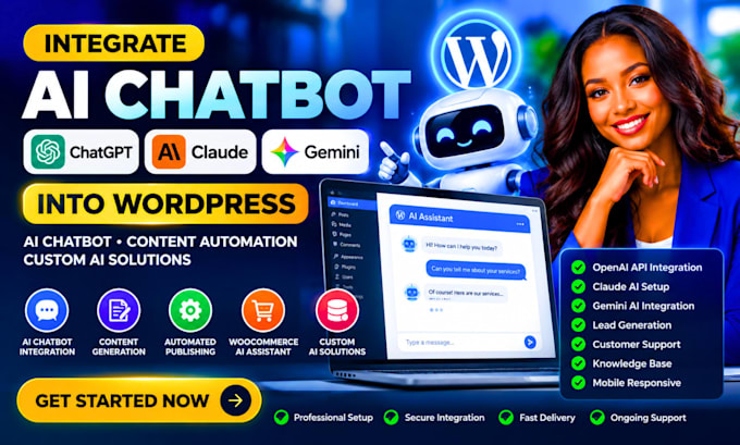 integrate chatgpt claude gemini ai chatbot and autoblog in wordpress