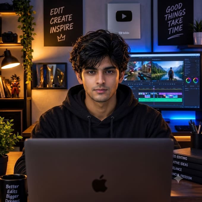 do professional video editing for youtube, gaming, and vlogs