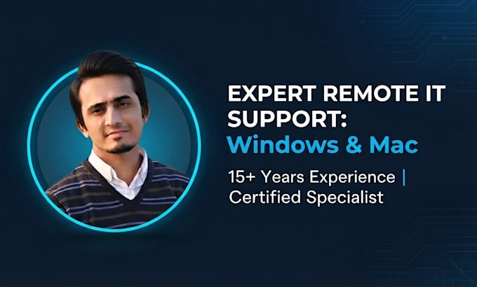 be your remote IT support specialist for windows, mac, and network problems