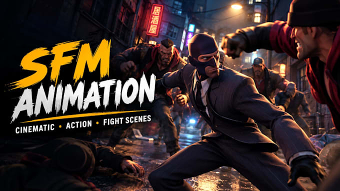 create and up to level clean sfm animation for you