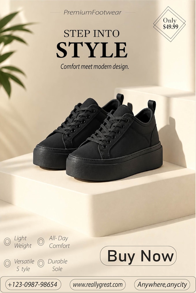 make a product poster design