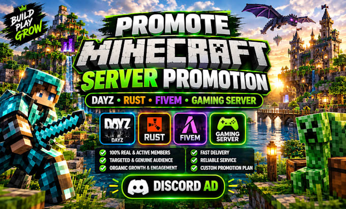minecraft server promotion, minecraft server promotion active server advertise