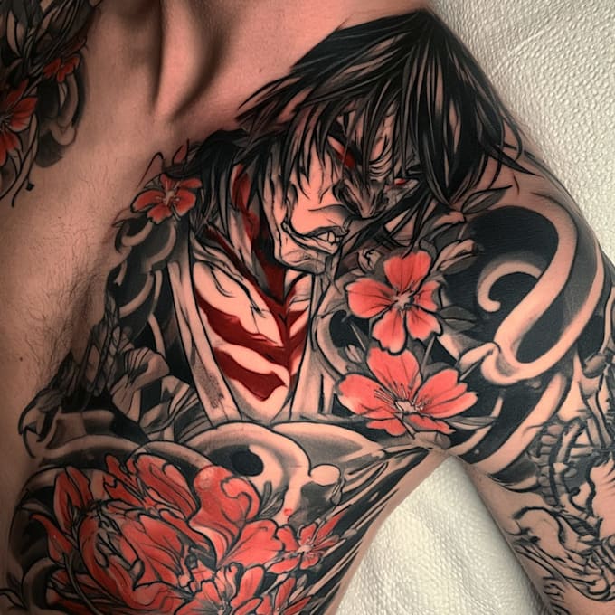 make unique japanese tattoo design