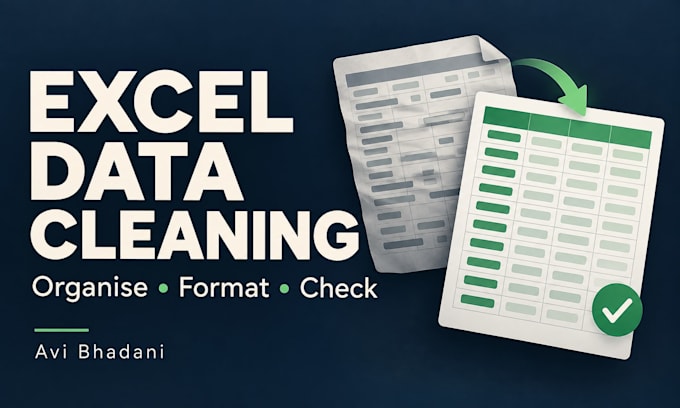clean, organise and format your excel spreadsheet data