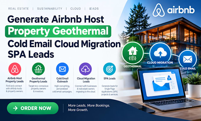 generate airbnb host property geothermal cold email cloud migration spa leads