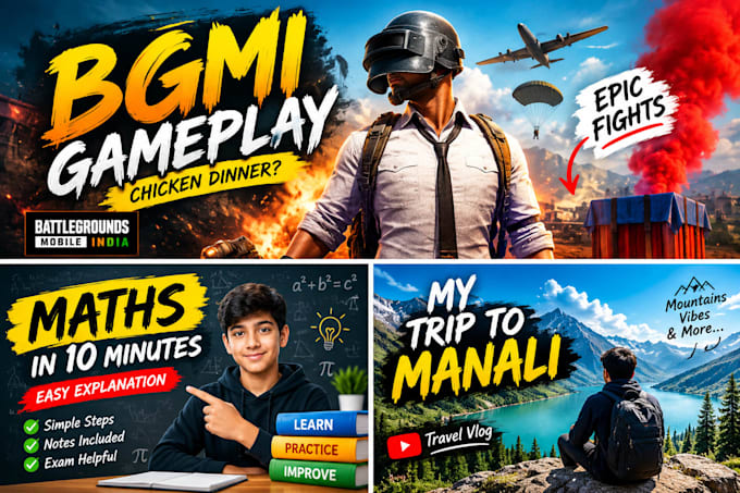 edit a professional youtube thumbnails