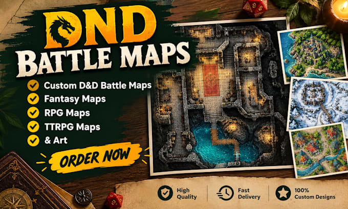custom dnd battles maps fantasy maps rpg maps  ttrpg maps and art