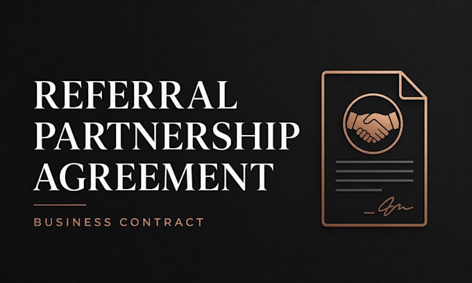 draft a business referral partnership agreement