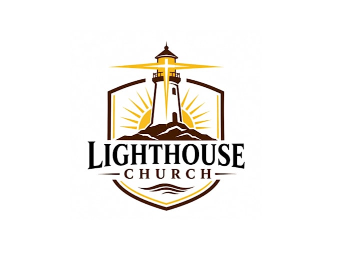 design high quality excellent lighthouse logo with free source file