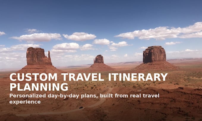 plan your custom travel itinerary