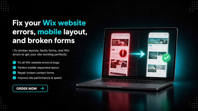 fix your wix website issues, forms, buttons and mobile layout