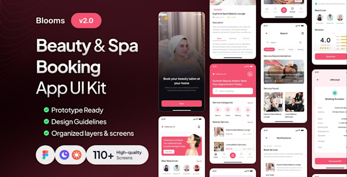 develop a custom online salon booking app, spa, barber, beauty appointment app