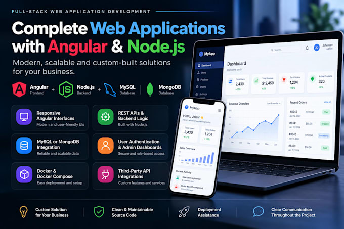 build a full stack web application with angular and nodejs