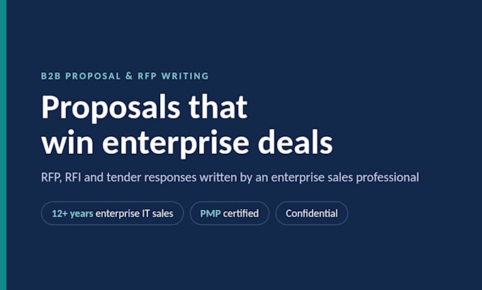 write winning rfp responses and b2b tech sales proposals