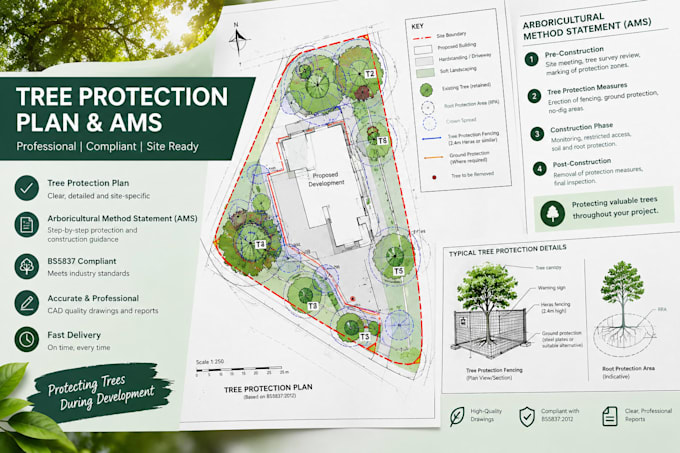 design a tree protection plan and ams