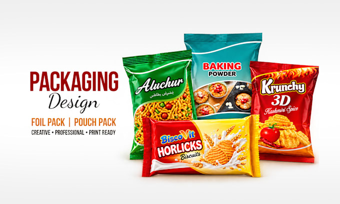 design premium food product packaging