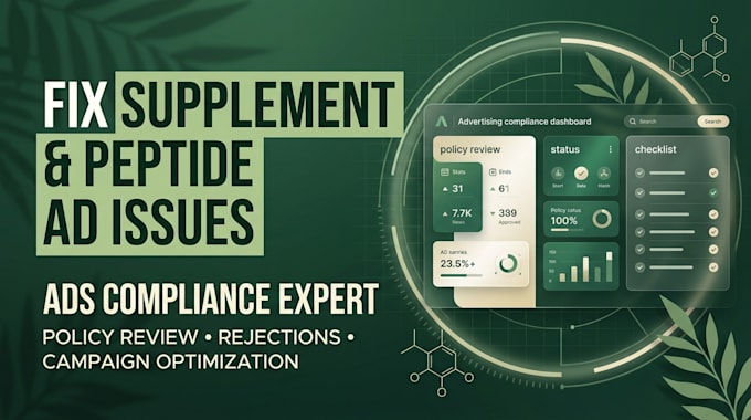 resolve ads rejection issues for peptides ads, marijuana, smoke weeds, cbd thc