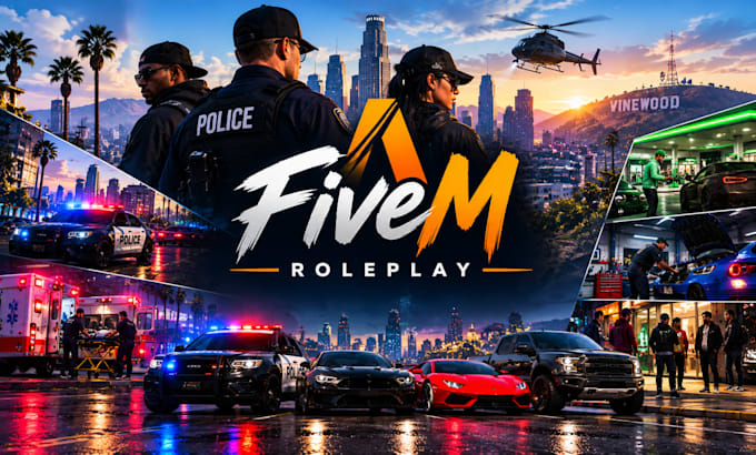 develop fivem rp server, qbcore, esx scripts, custom jobs, UI, mlo and gameplay