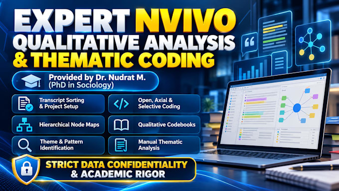 conduct nvivo or manual thematic analysis and qualitative coding