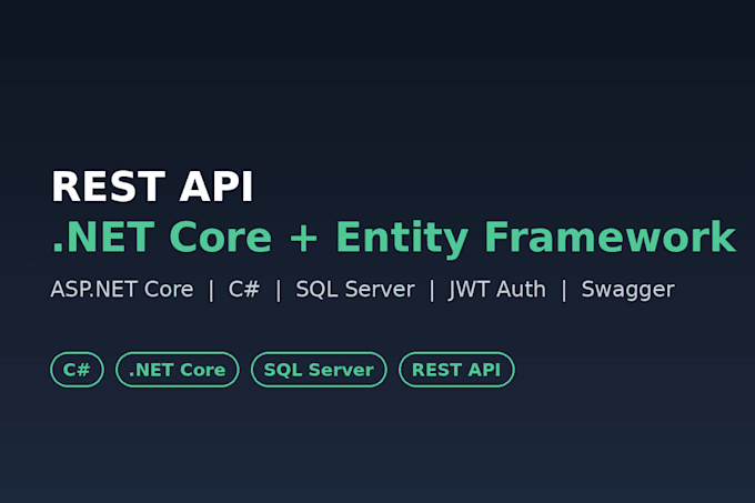 build a rest API with asp net core and sql server