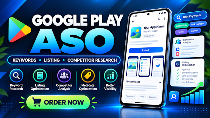 optimize your google play app listing with aso