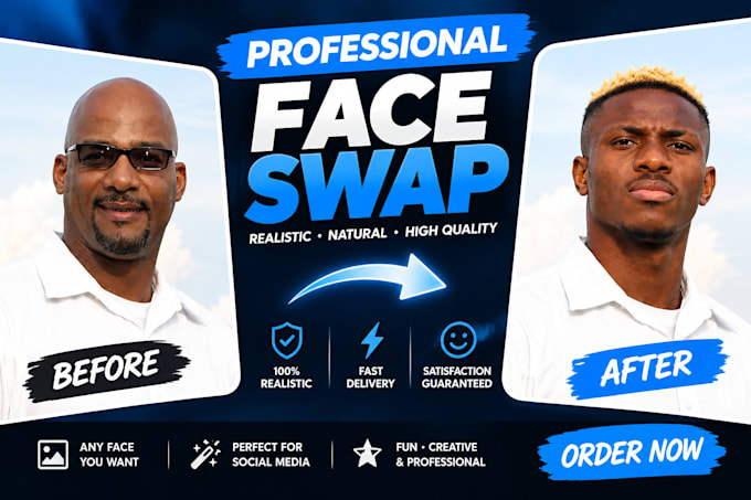 do face swap, head change and body replace in photoshop