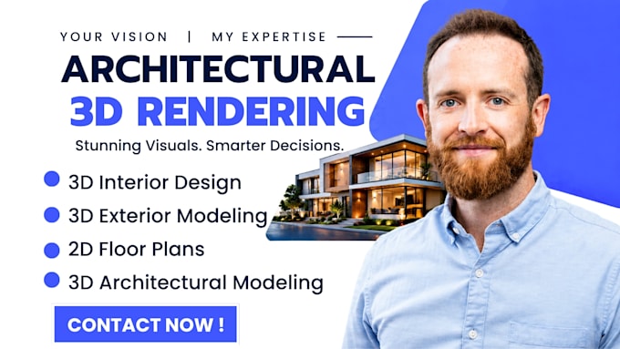 do architectural 3d rendering interior design 3d exterior modeling 2d floor plan