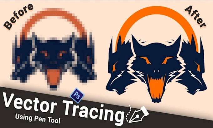 vectorize my logo, recreate image in vector, vector tracing, and vector redraw