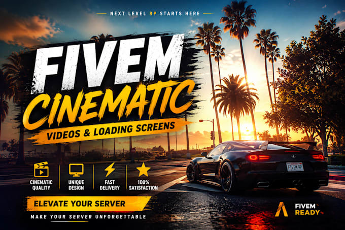 create awesome fivem cinematic trailer video loading screen fivem intro