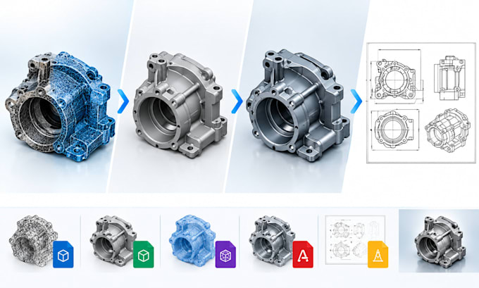 do convert your 3d scan and stl mesh into accurate manufacturing cad