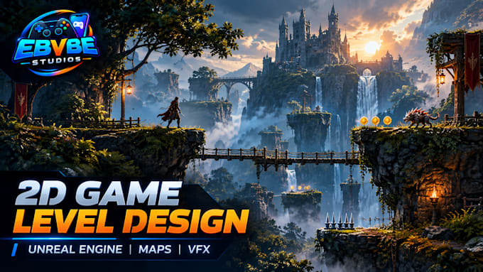 3d game levels, maps and environments in unreal engine