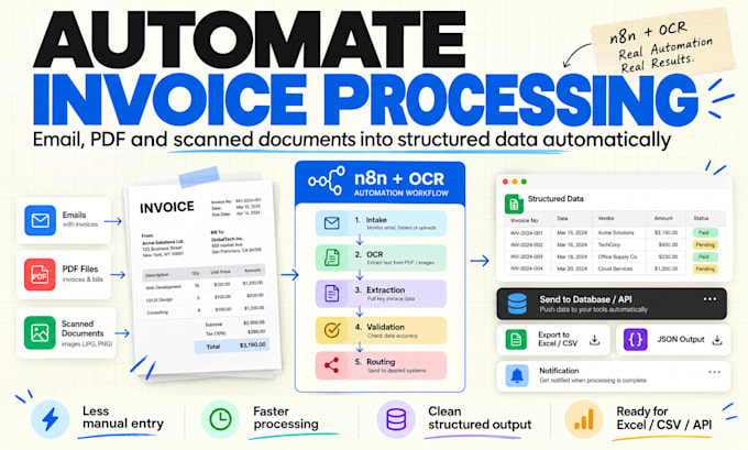 automate invoice entry from email or upload into google sheets