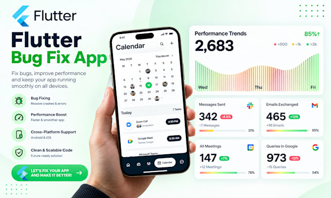 build fix flutter mobile app bug fix error in flutter android ios app developer
