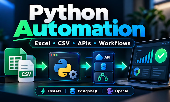 automate excel CSV and business workflows with python