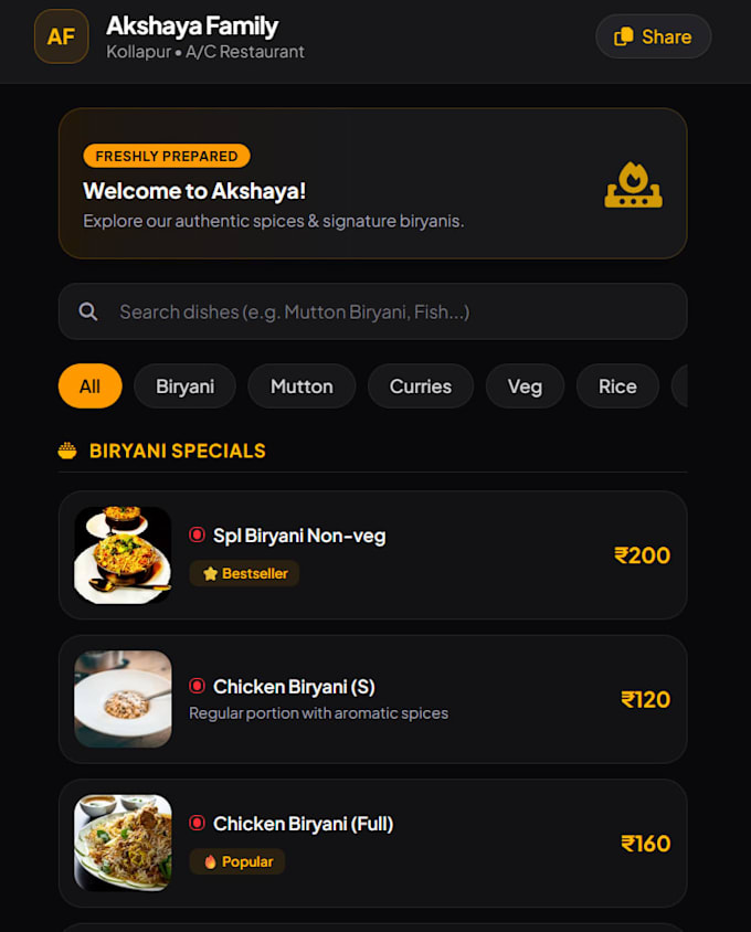 design a mobile friendly qr code digital menu and print ready stand